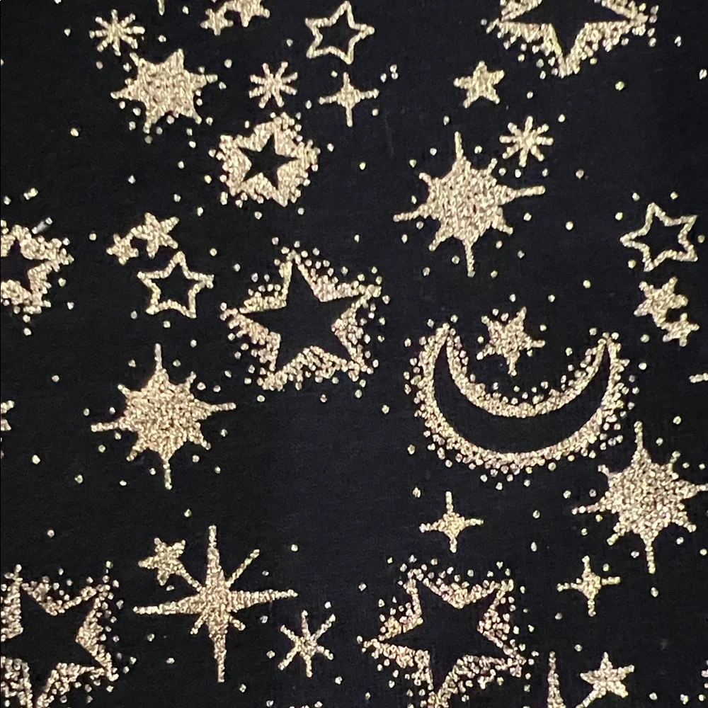 Torrid Black and Gold Celestial Print Leggings NEW - Picture 6 of 7